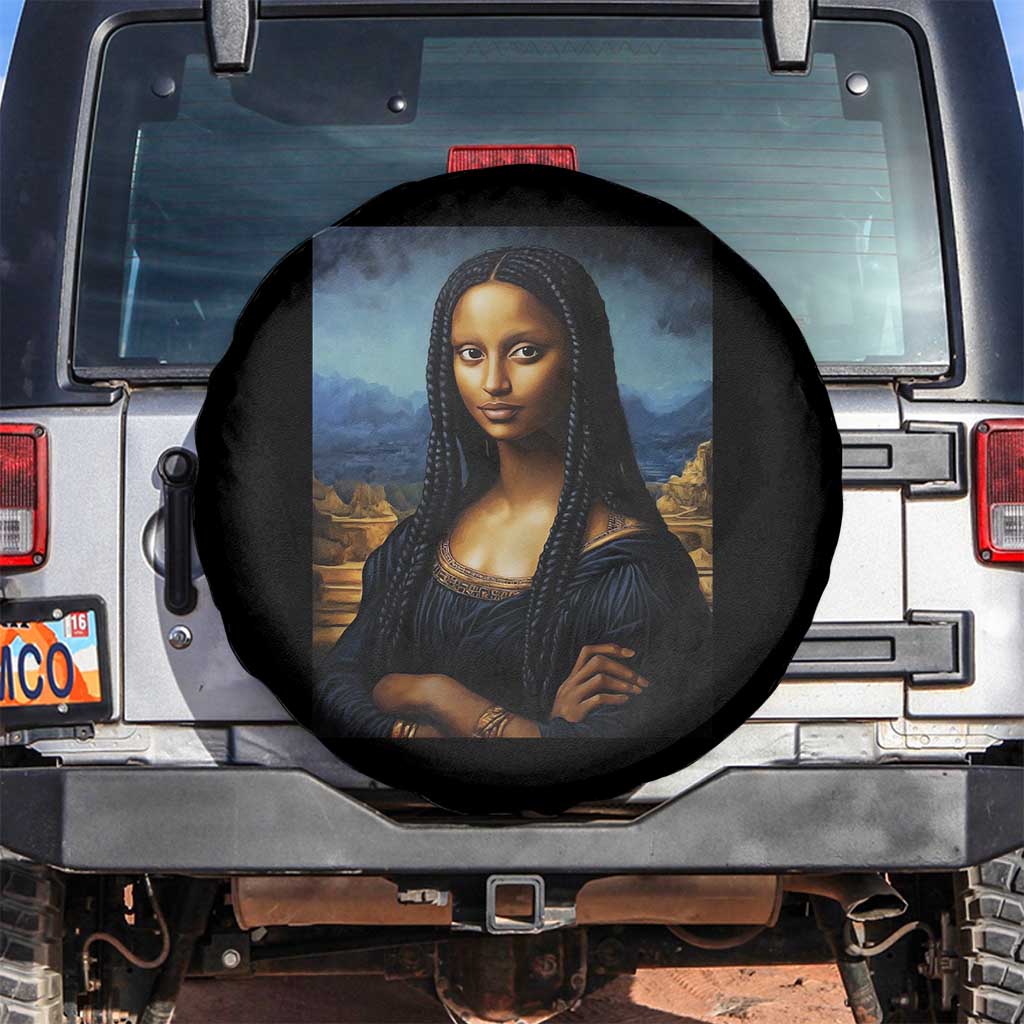 Black Women Pride Spare Tire Cover Melanin Mona Lisa Afro Queen Aesthetic Black History