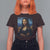 Black Women Pride T Shirt For Women Melanin Mona Lisa Afro Queen Aesthetic Black History