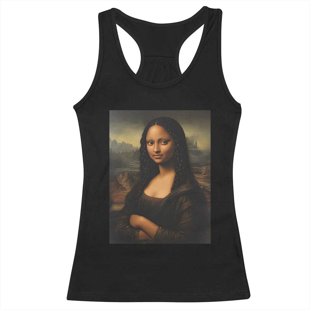 Black Mona Lisa Racerback Tank Top Melanin Pretty Aesthetic Black History