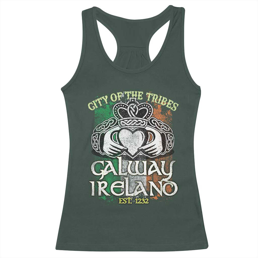 Galway Ireland Racerback Tank Top City Of The Tribes Est 1232