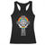 Rainbow Celtic Claddagh Cross Racerback Tank Top