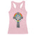 Rainbow Celtic Claddagh Cross Racerback Tank Top