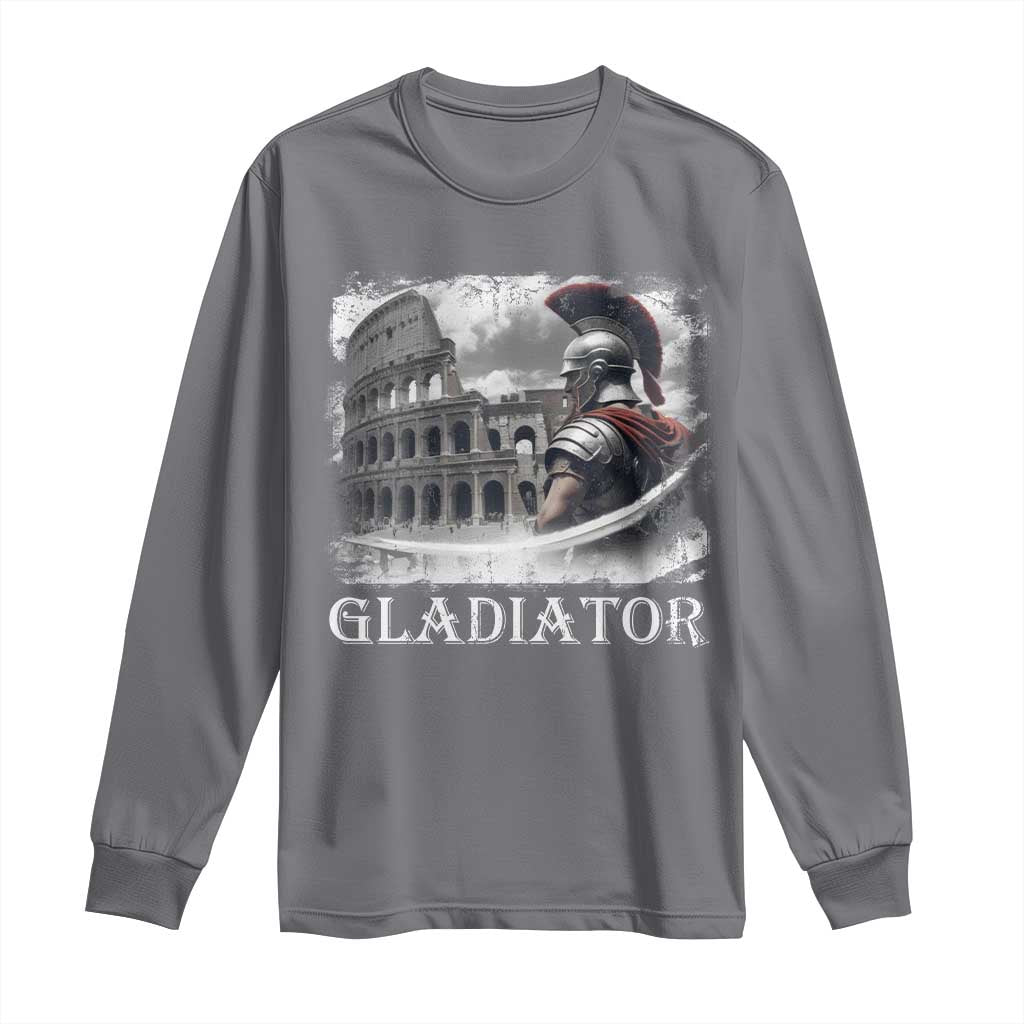 Gladiator Roman Warrior Colosseum Long Sleeve Shirt