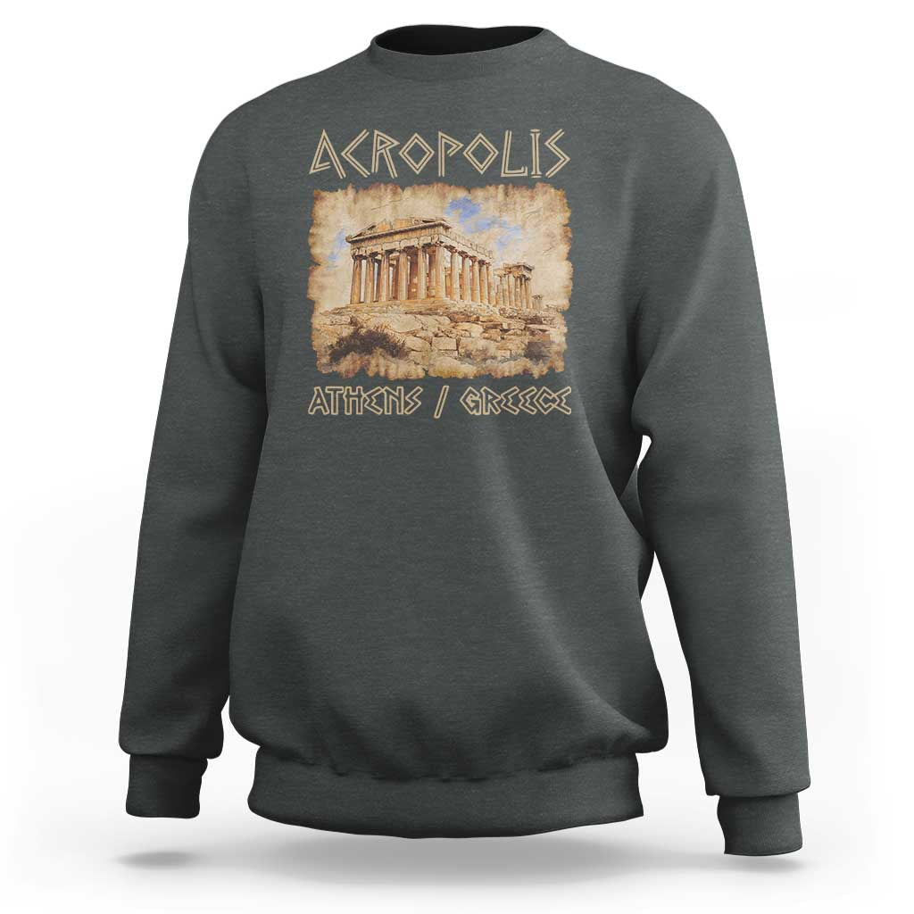 Acropolis Athens Greece Souvenir Greek Parthenon Sweatshirt