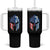 Greek American Pride Tumbler With Handle Greece Spartan Helmet