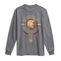 Sparta Greek Long Sleeve Shirt Si Vis Pacem Para Bellum