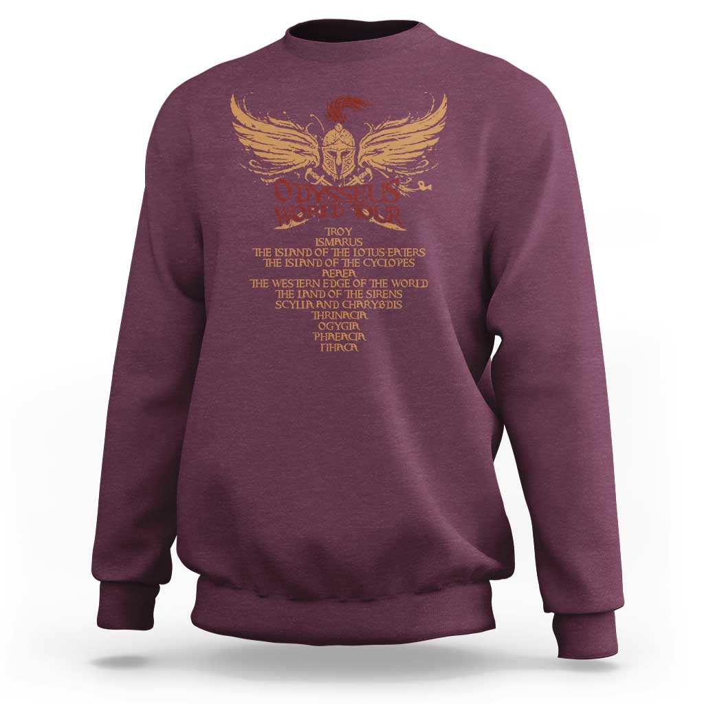Odysseus World Tour Sweatshirt Ancient Greek Epic Mythlogy