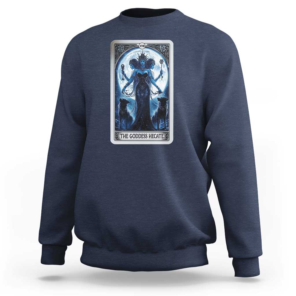 Greek Mythology Hecate Triple Goddess Sweatshirt Moon Pagan Gothic Witch