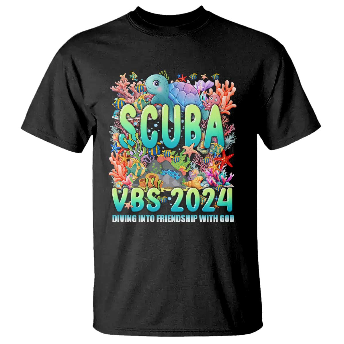 Scuba VBS 2024 T Shirt Diving Into Friendship Vacation Bible School - Wonder Print Shop