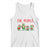 Funny Christmas Cat Tank Top Ew People Green Cat Santa