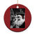 Funny Christmas Cat Selfie With Santa Christmas Ornament - Wonder Print Shop