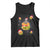 Funny Christmas Cat Tank Top Santa Cat Hamburger Lover Galaxy Outer Space