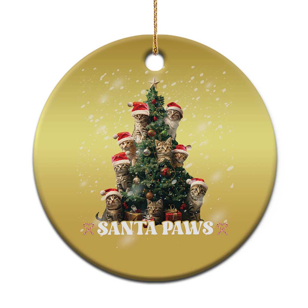 Xmas Cat Christmas Ornament Santa Paw And Claw Cats Xmas Tree - Wonder Print Shop