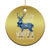 Xmas Reindeer Coquette Christmas Ornament It's The Most Wonderful Time Of The Year - Wonder Print Shop