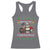 Funny Xmas Grilling Racerback Tank Top Smokey Christmas BBQ Santa Grill Roast On Smoker