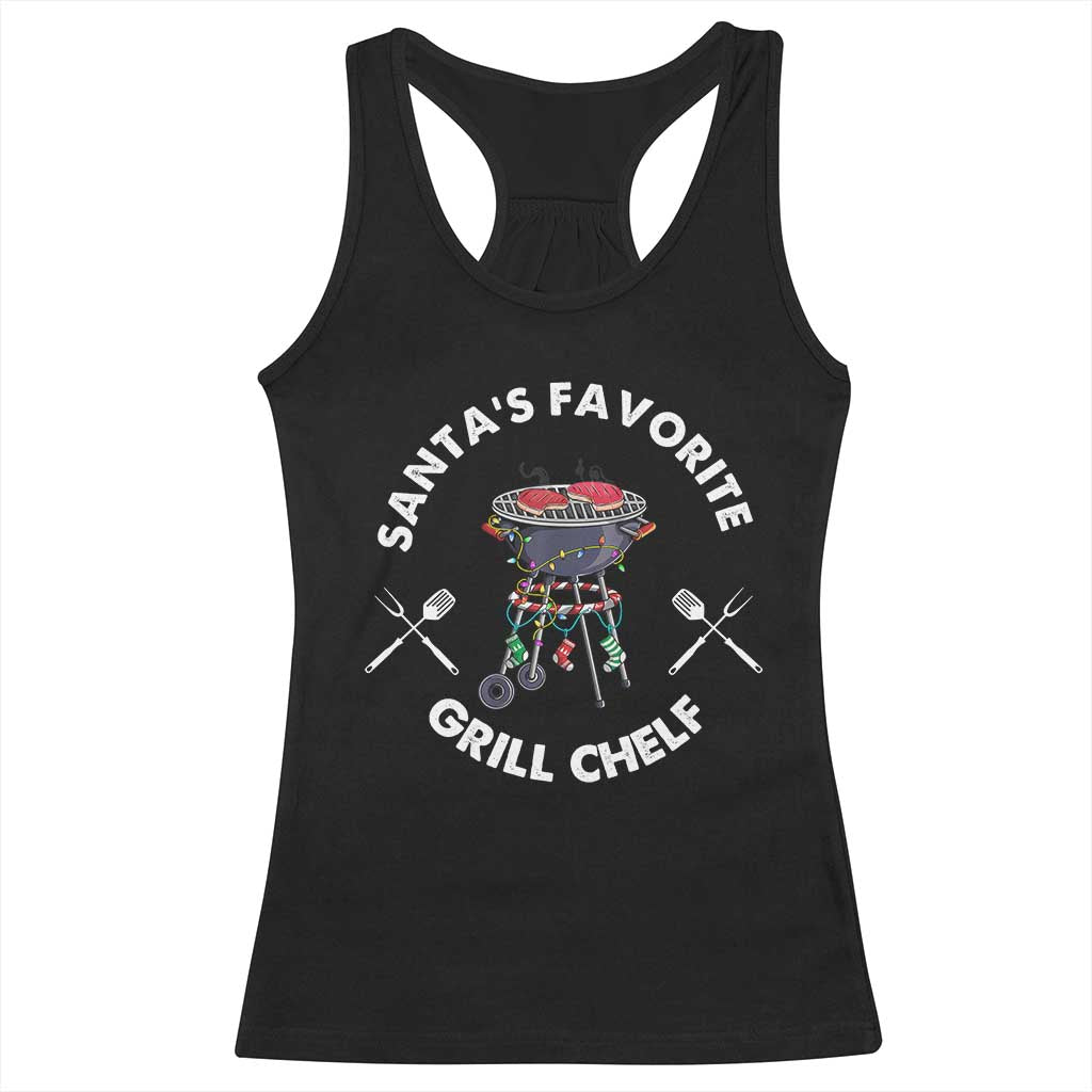 Funny Xmas Grilling Racerback Tank Top Christmas