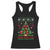 Funny Xmas Grilling Racerback Tank Top Merry Grill Mas Santa Grilling BBQ Smoking Meat