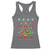 Funny Xmas Grilling Racerback Tank Top Merry Grill Mas Santa Grilling BBQ Smoking Meat