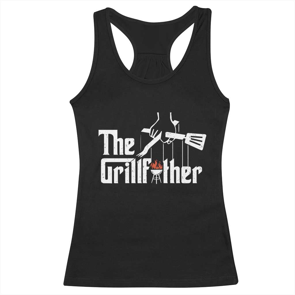 Funny Grill Dad Racerback Tank Top The Grillfather BBQ Party Grilling