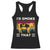 Funny I'd Smoke That Racerback Tank Top Grilling BBQ Weed Retro