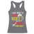 Funny BBQ Beer Lover Racerback Tank Top Just Want To Drink Beer And Smoke Some Meat