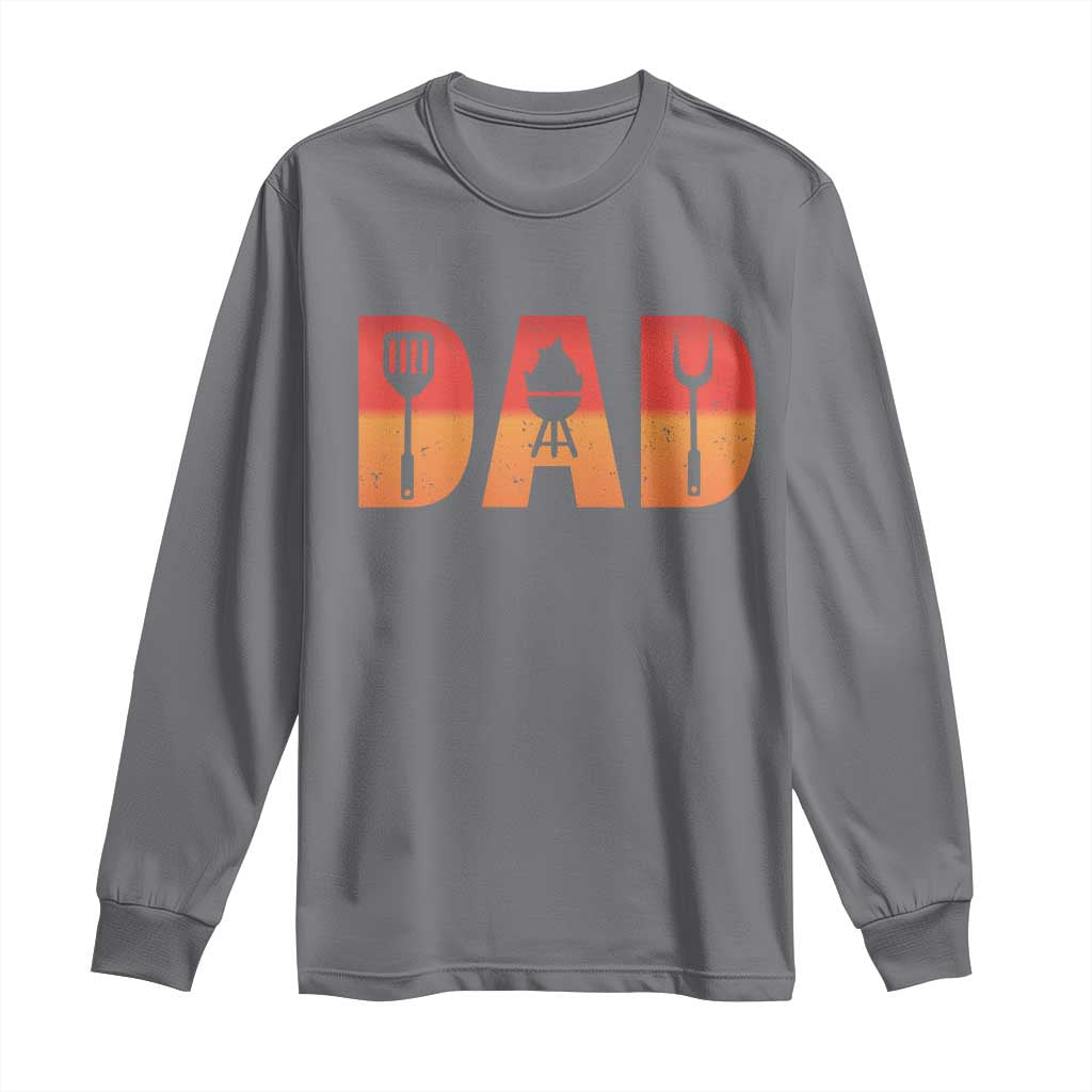 Funny BBQ Grill Dad Long Sleeve Shirt