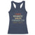 Funny BBQ Grilling Racerback Tank Top I Enjoy Romantic Walks Through The Meat Dept