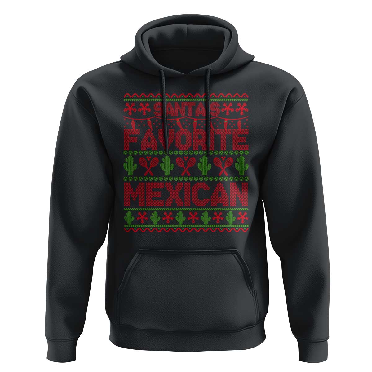 Funny Mexico Xmas Hoodie Santa' Favorite Mexican