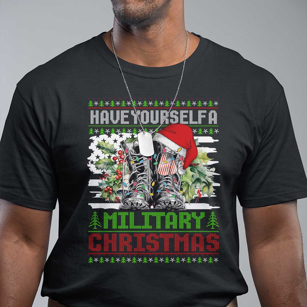 Funny Christmas Veteran T Shirt Have Yourself A Military Christmas