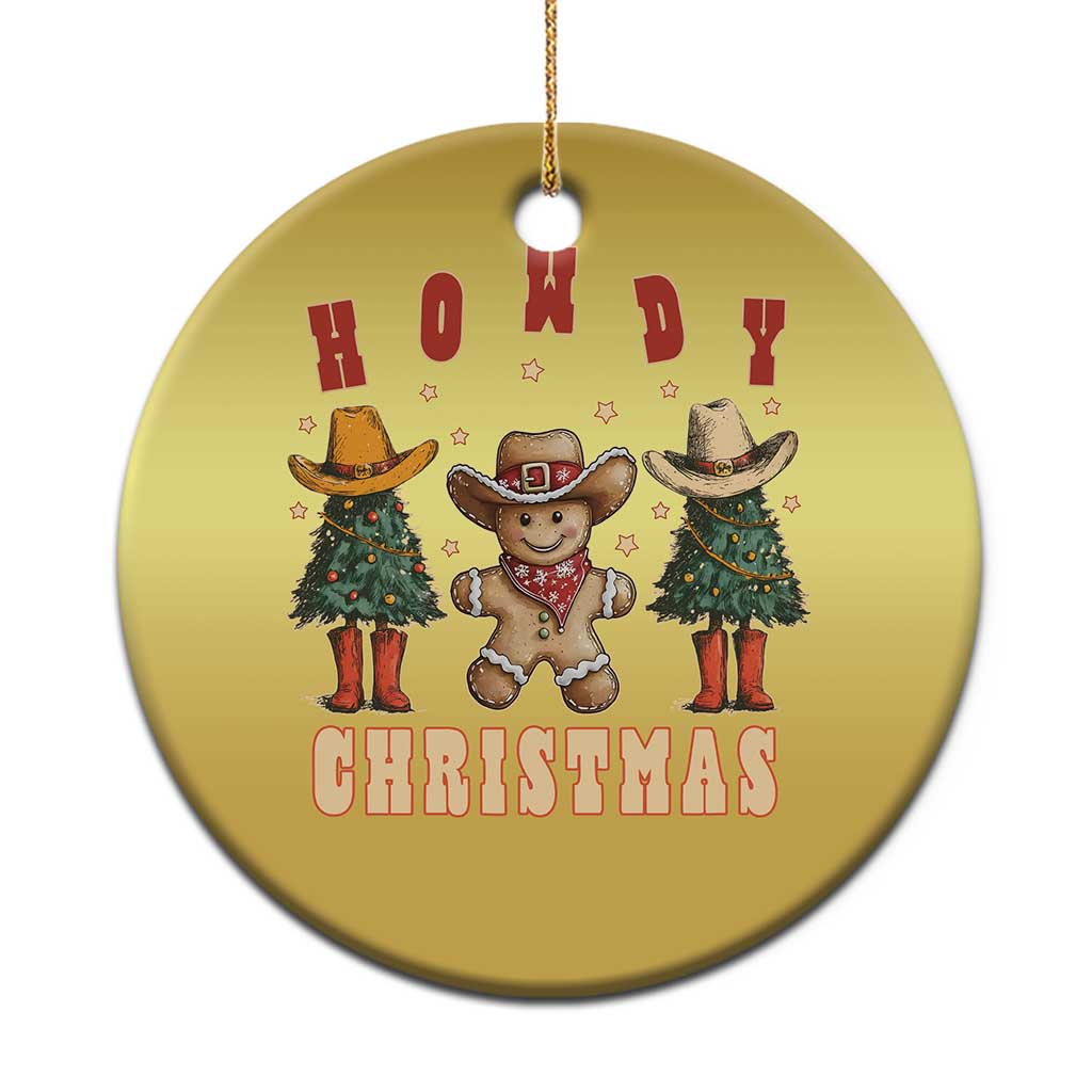 Howdy Xmas Christmas Ornament Cowboy Cactus Xmas Tree - Wonder Print Shop