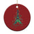 Eiffel Tower Christmas Tree Joyeux Noel Christmas Ornament - Wonder Print Shop