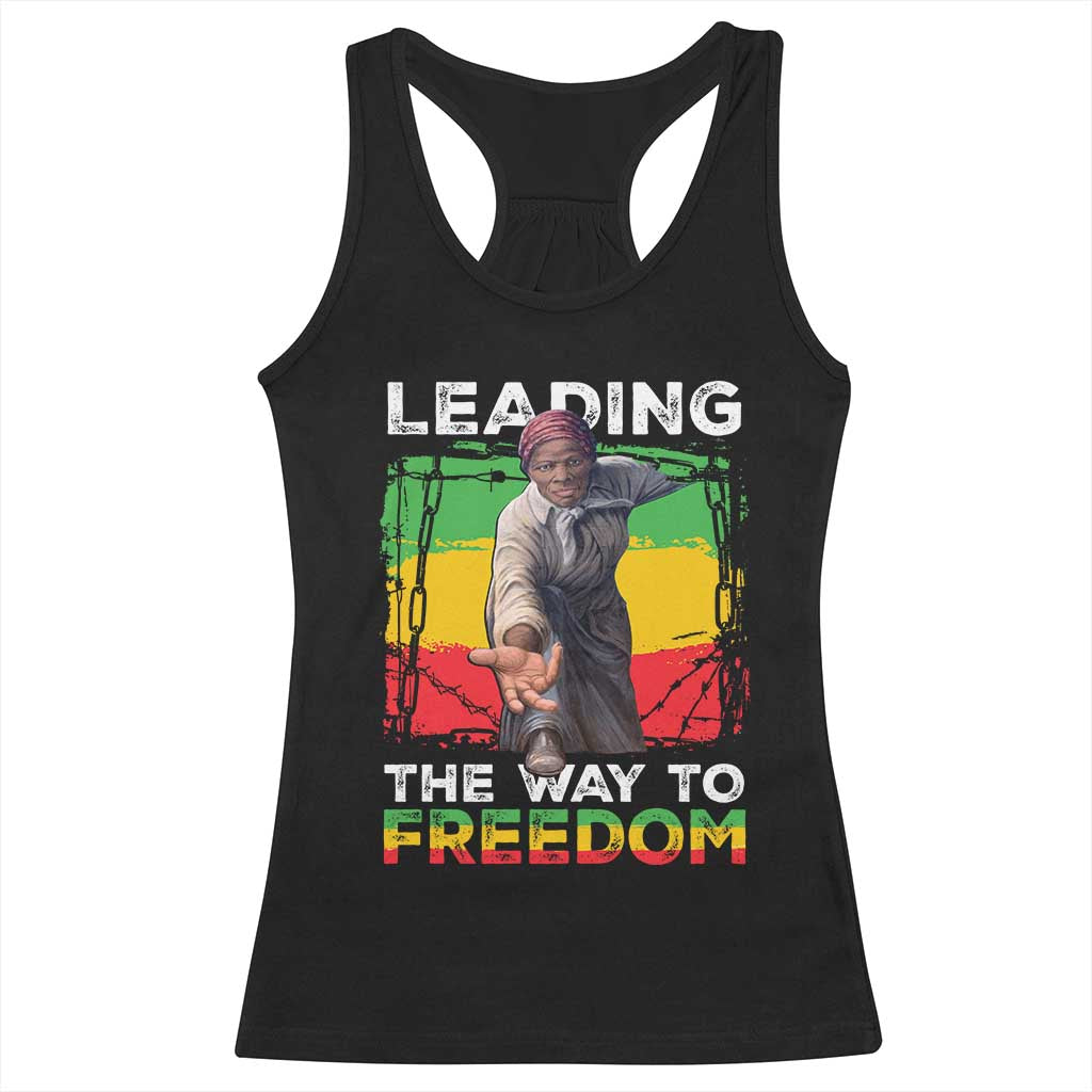 Harriet Tubman Racerback Tank Top Leading The Way To Freedom Black History