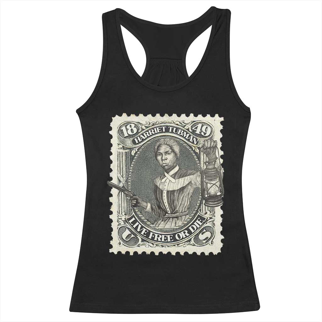 Harriet Tubman Racerback Tank Top Live Free Or Die Black History