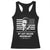 Malcolm X Racerback Tank Top By Any Means Necessary American Flag