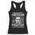 Malcolm X Racerback Tank Top A Man Who Stands For Nothing Will Fall For Anything