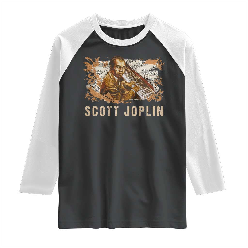 Scott Joplin Raglan Shirt Afro Classical Music Composer Black History