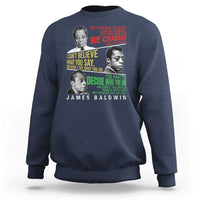 James Baldwin Sweatshirt Famous Quotes Nothing Can Be Changed Until It Is Faced