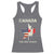 Canada The 51st State Racerback Tank Top Maple Canadian American Flag