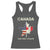 Canada The 51st State Racerback Tank Top Maple Canadian American Flag