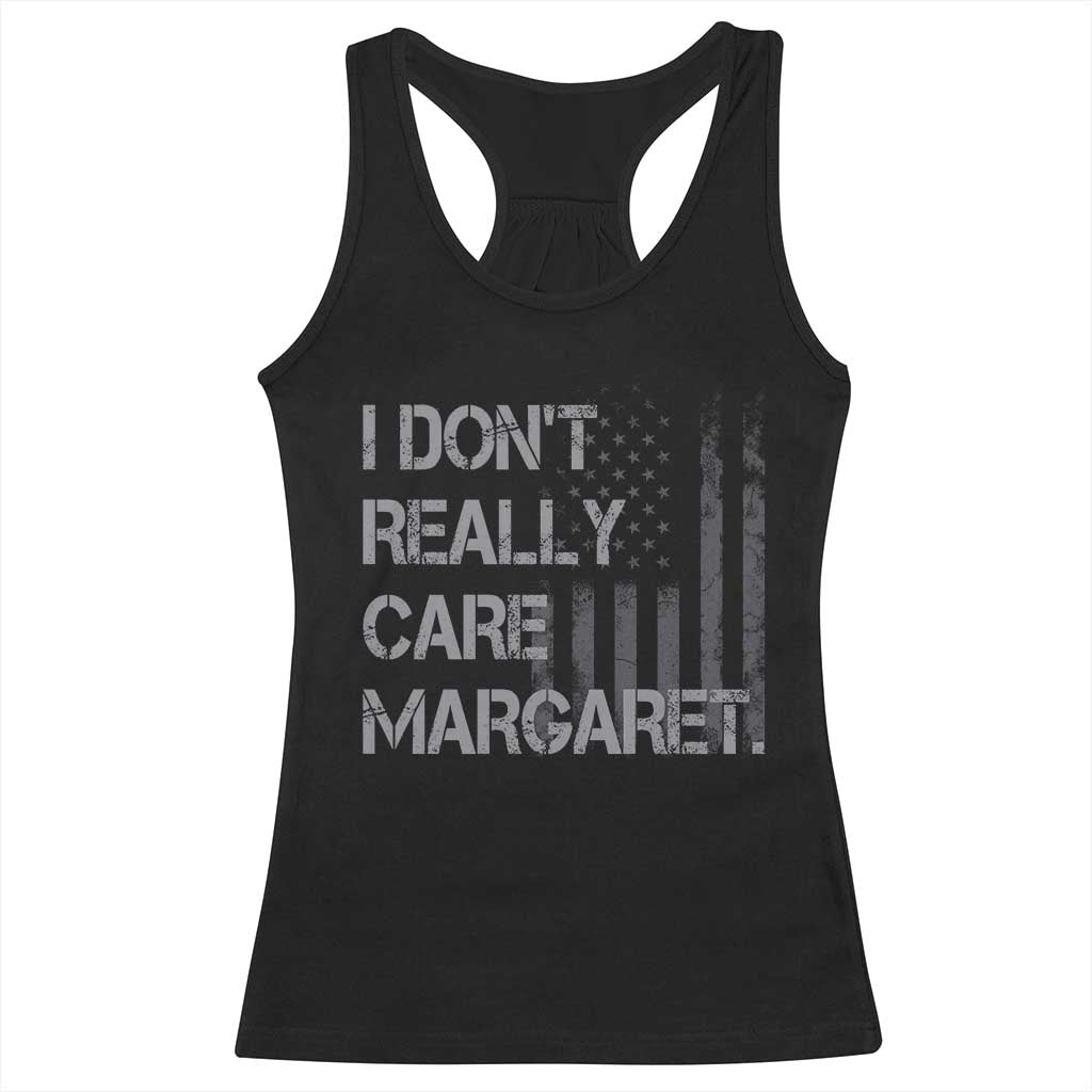 JD Vance Racerback Tank Top I Don't Really Care Margaret American Flag