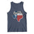 Texas Home State Map Distressed Flag Tank Top