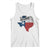 Texas Home State Map Distressed Flag Tank Top