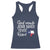 God Made Jesus Saved Texas Raised Racerback Tank Top