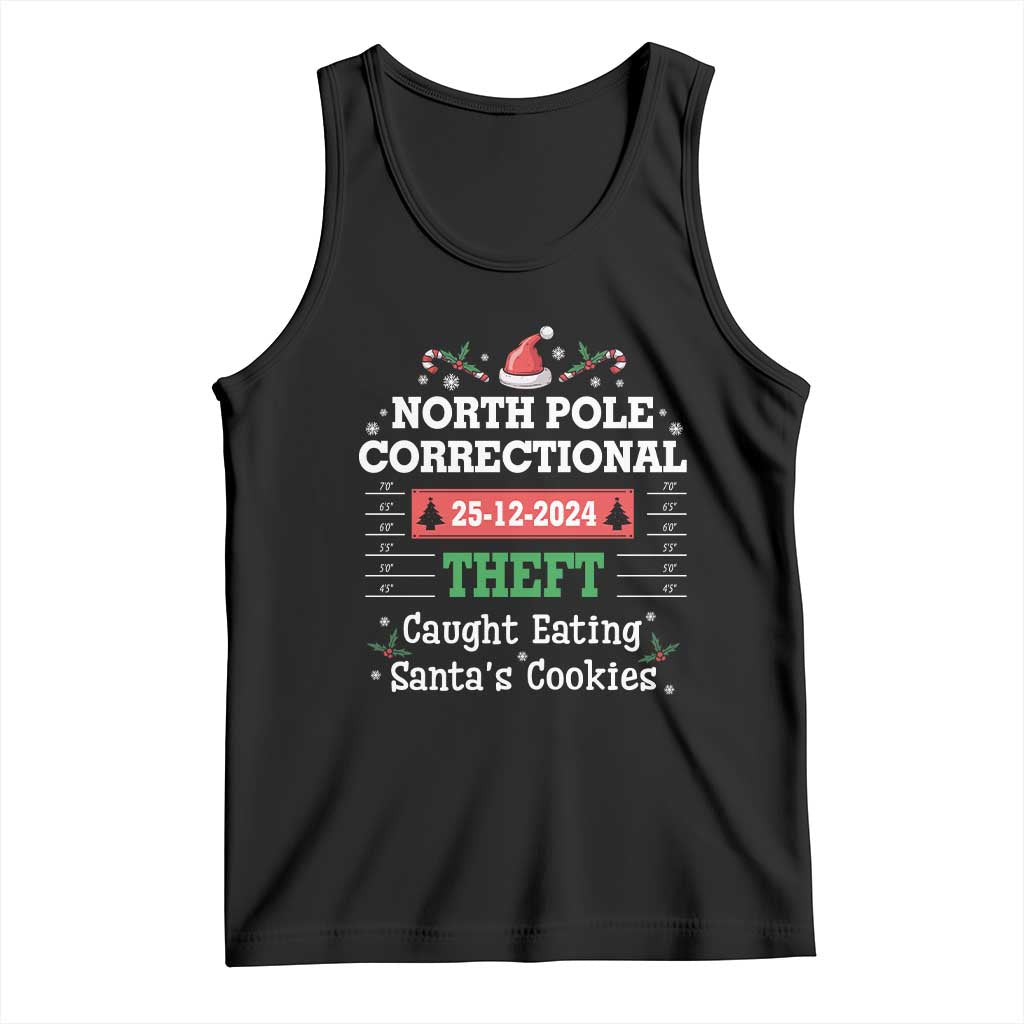 Funny Christmas Family Matching Tank Top North Pole Correctional Theft