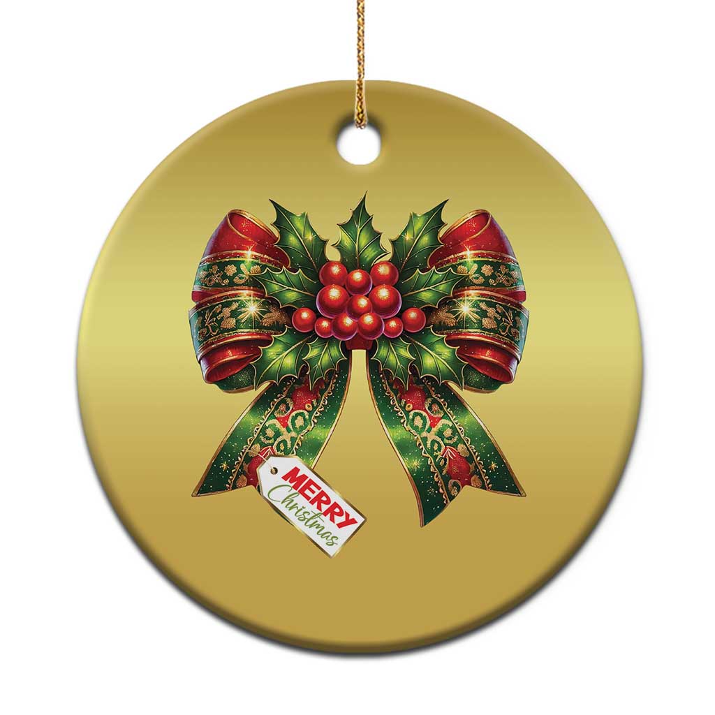 Funny Christmas Bow Present Costume Christmas Ornament - Wonder Print Shop