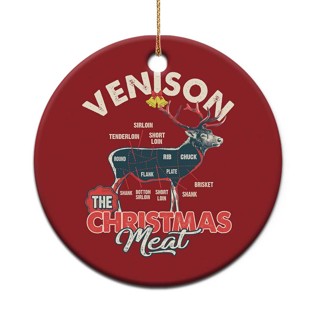 Xmas Hunting Christmas Ornament Venison Meat Deer Season Hunter - Wonder Print Shop