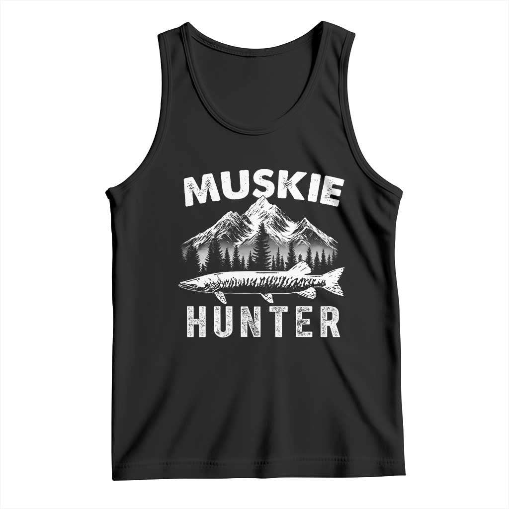 Musky Hunter Fishing Fisherman Tank Top