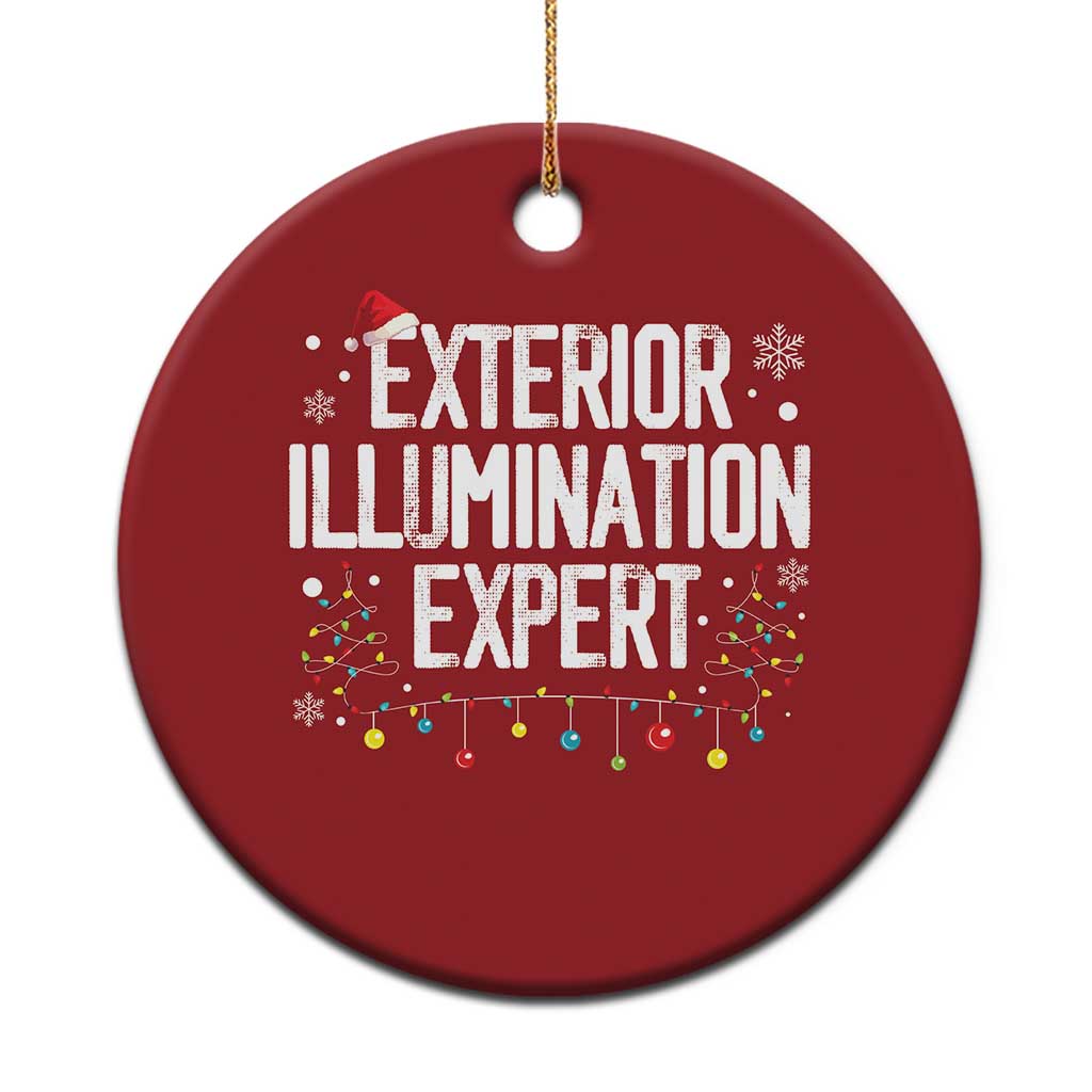 Funny Xmas Christmas Ornament Exterior Illumination Expert Christmas Lights - Wonder Print Shop