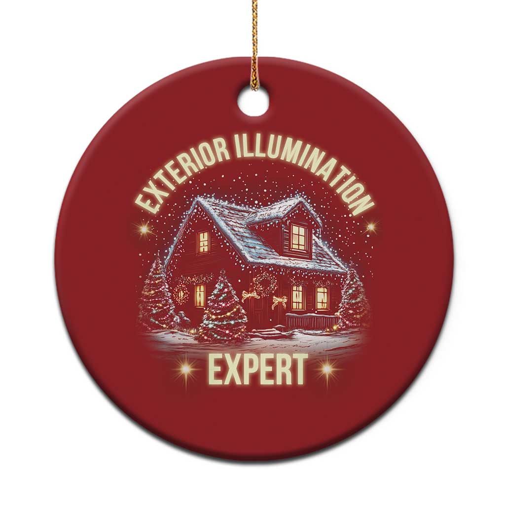 Funny Xmas Christmas Ornament Exterior Illumination Expert Christmas Lights Home - Wonder Print Shop