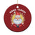 Xmas Yoga Christmas Ornament Nama Sleigh Cute Santa - Wonder Print Shop